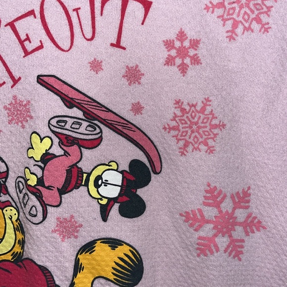 Garfield pajama set. NWOT Snowboarding, fleece lined - Picture 6 of 12